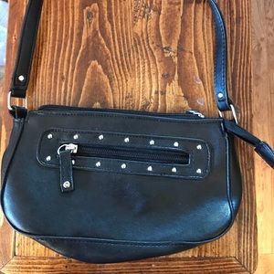 Like new black studded purse